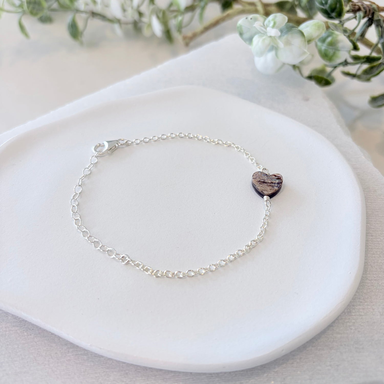 Abalone Shell Heart Bracelet