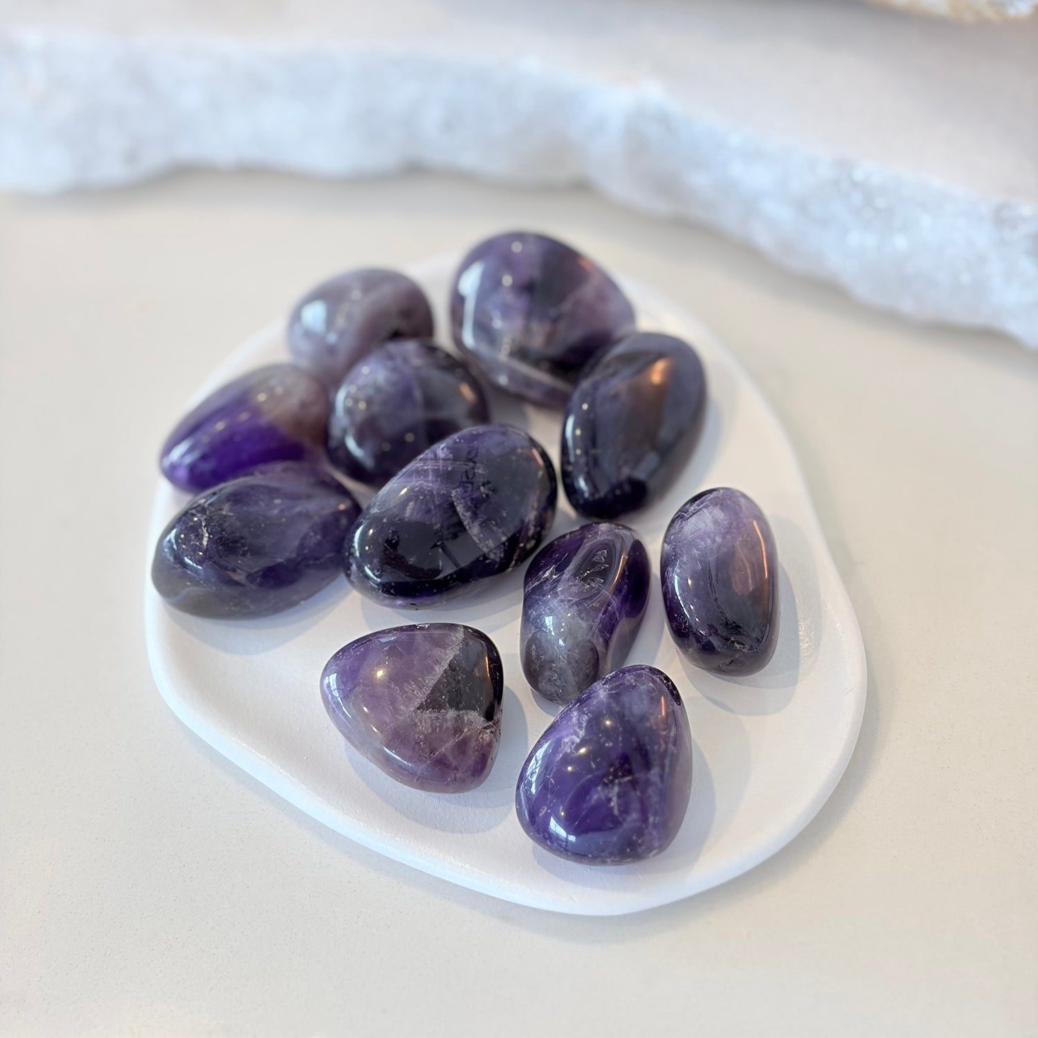 Amethyst Dark Tumbled Stone