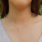 Clear Quartz Mini Point Pendant Necklace