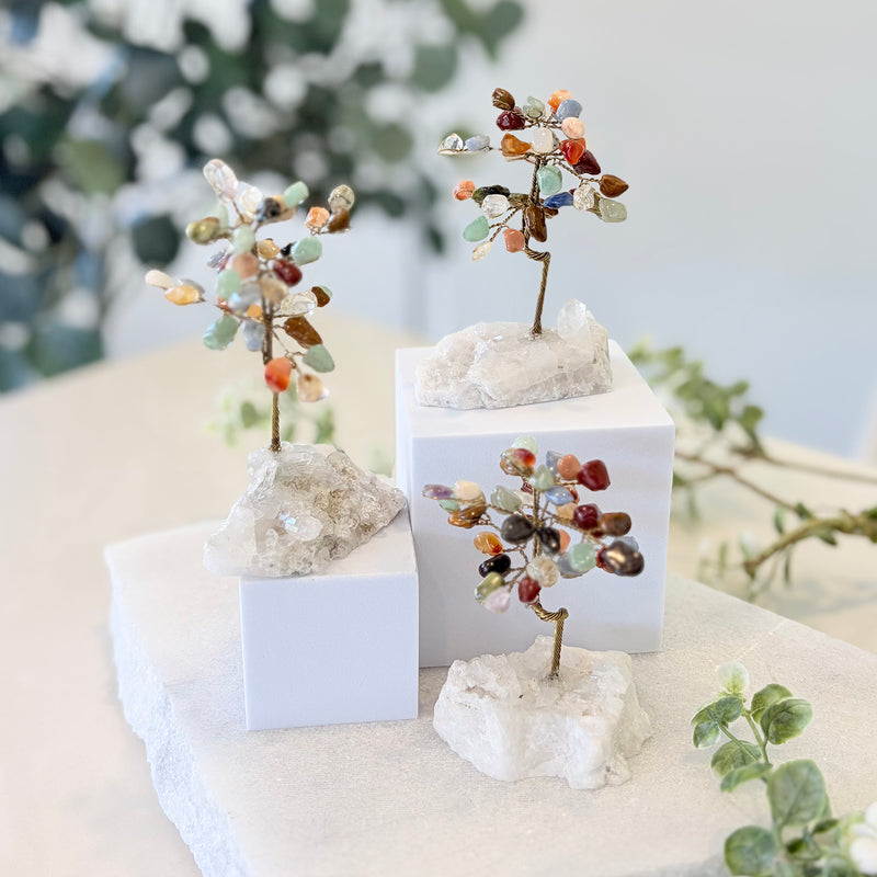 Crystal Chip Gemstone Chakra Tree