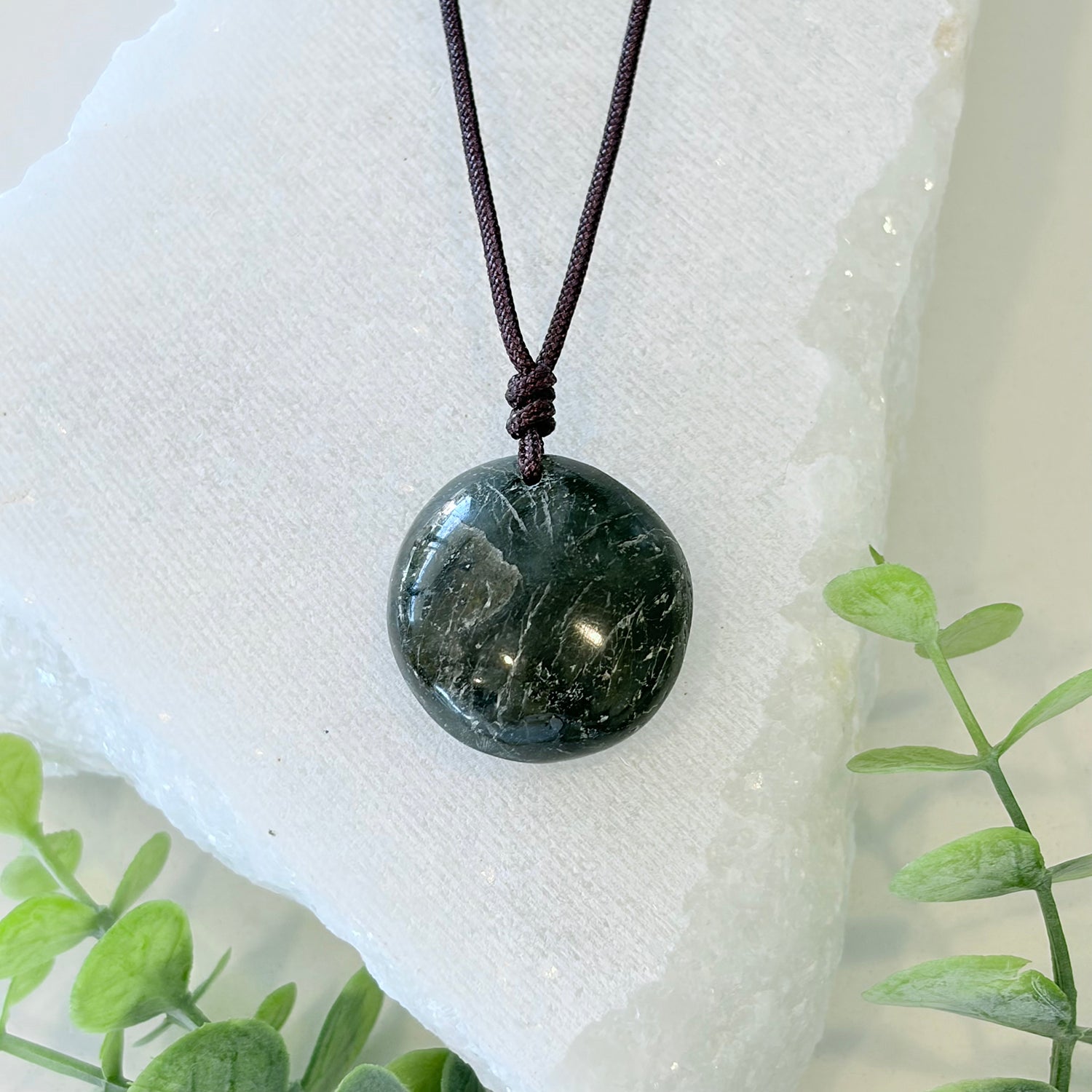 Labradorite Oval Pendant Necklace