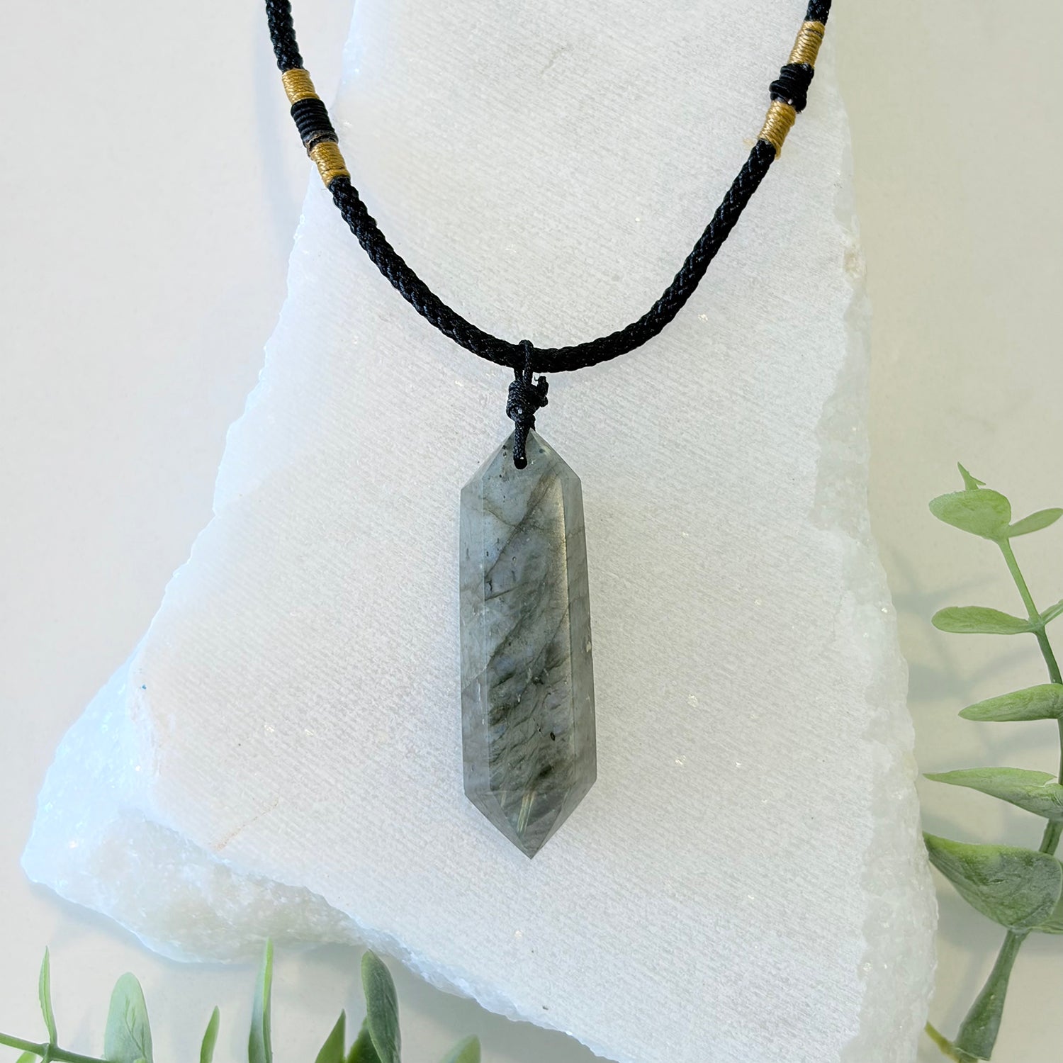 Labradorite Pendant Point Necklace