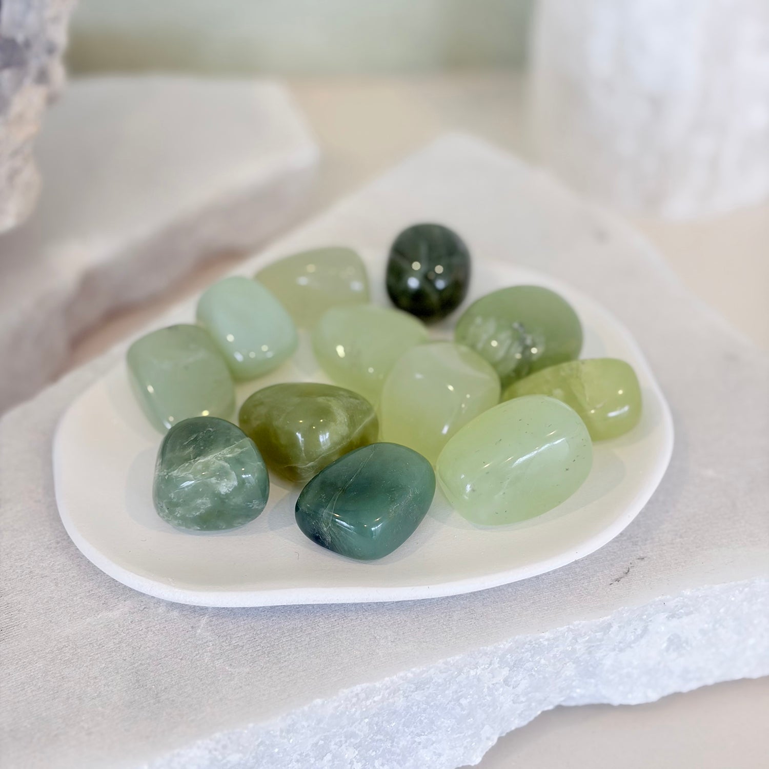 New Jade Tumbled Stone