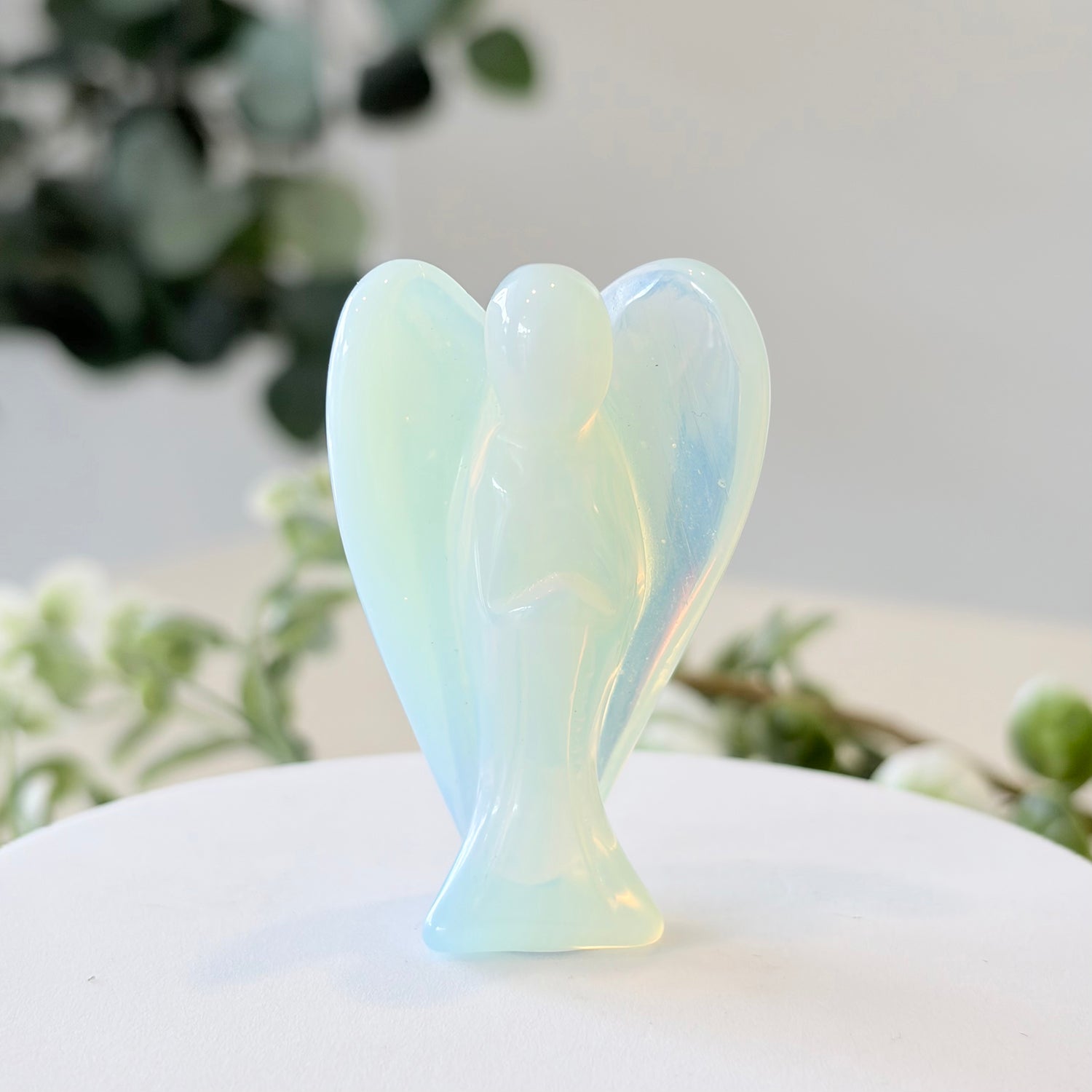 Opalite Carved Angel Medium