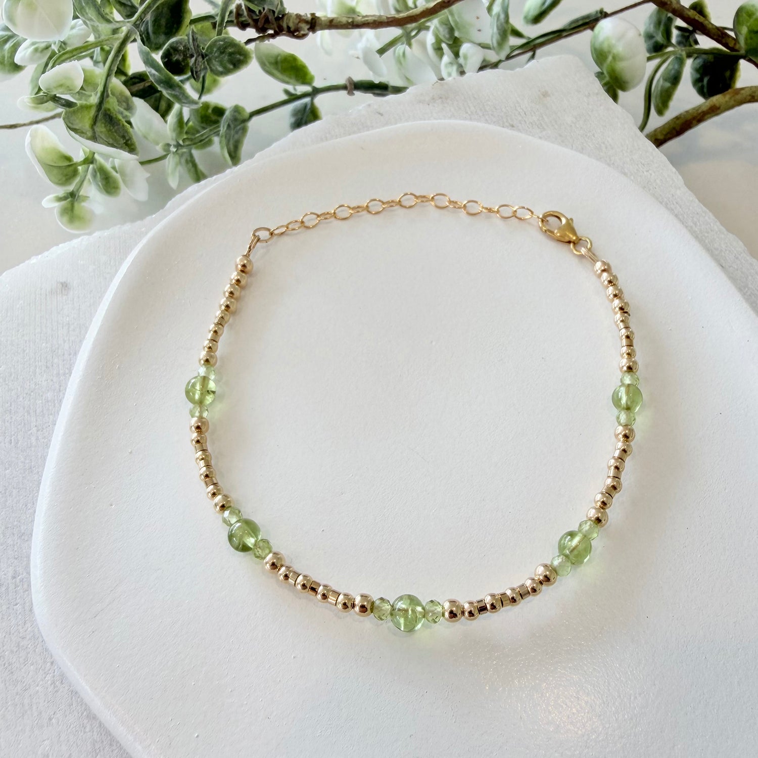 Peridot Gemstone Bracelet