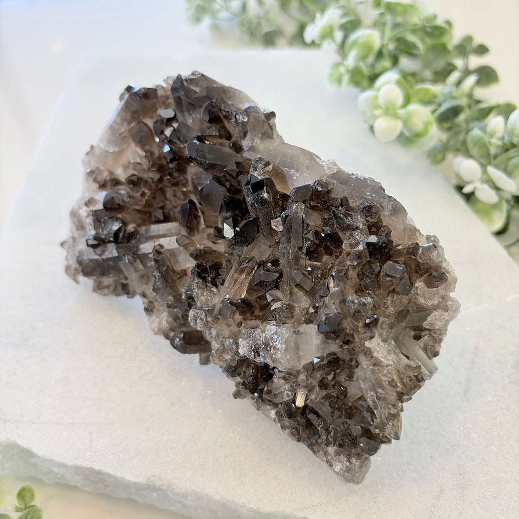 Smoky Quartz Cluster 001