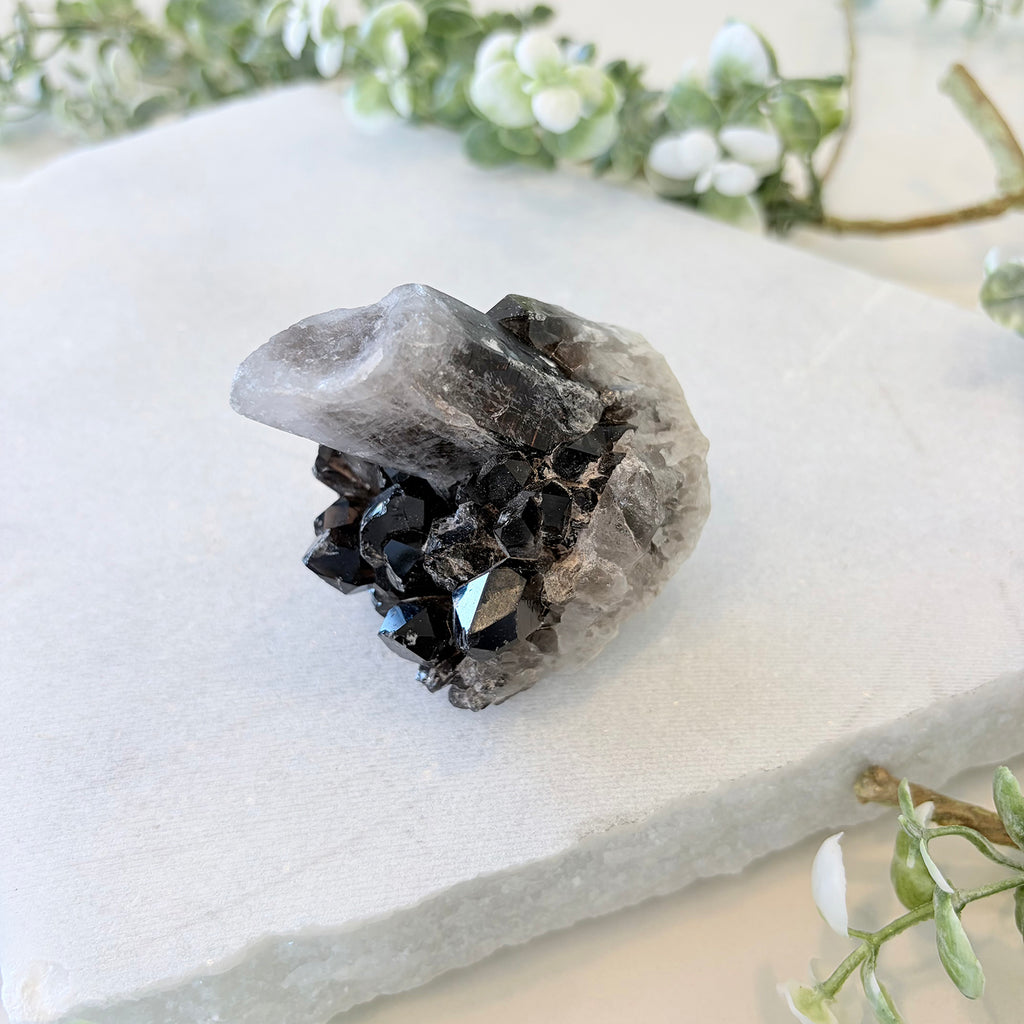 Smoky Quartz Cluster 002