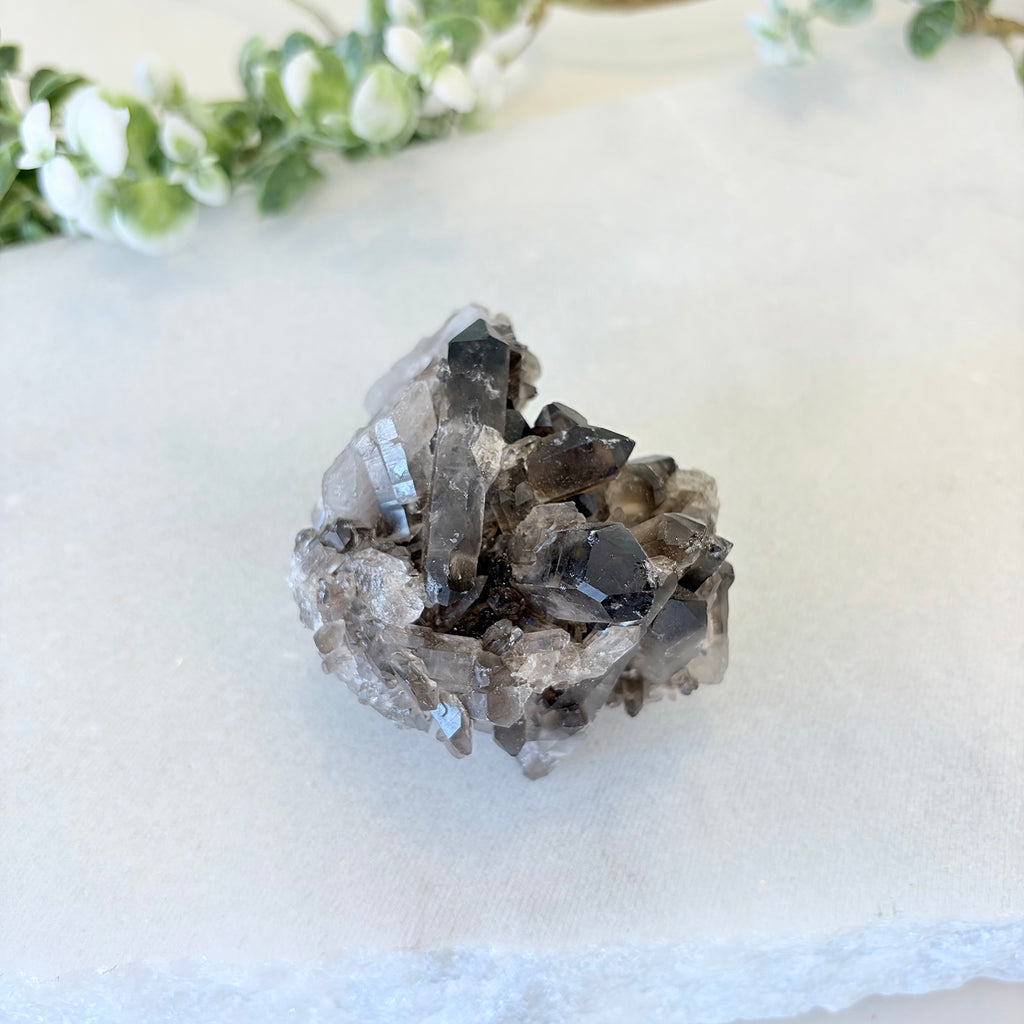 Smoky Quartz Cluster 003