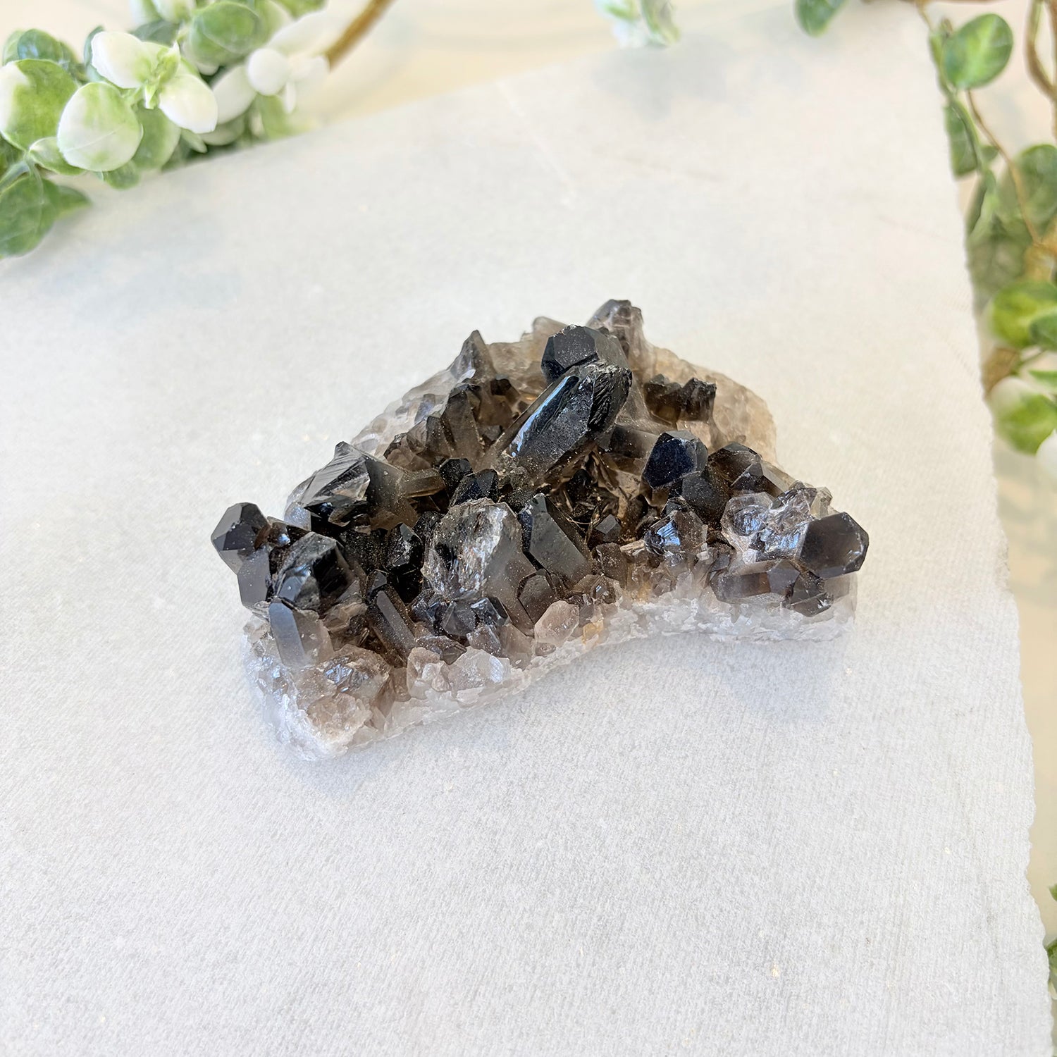 Smoky Quartz Cluster 004