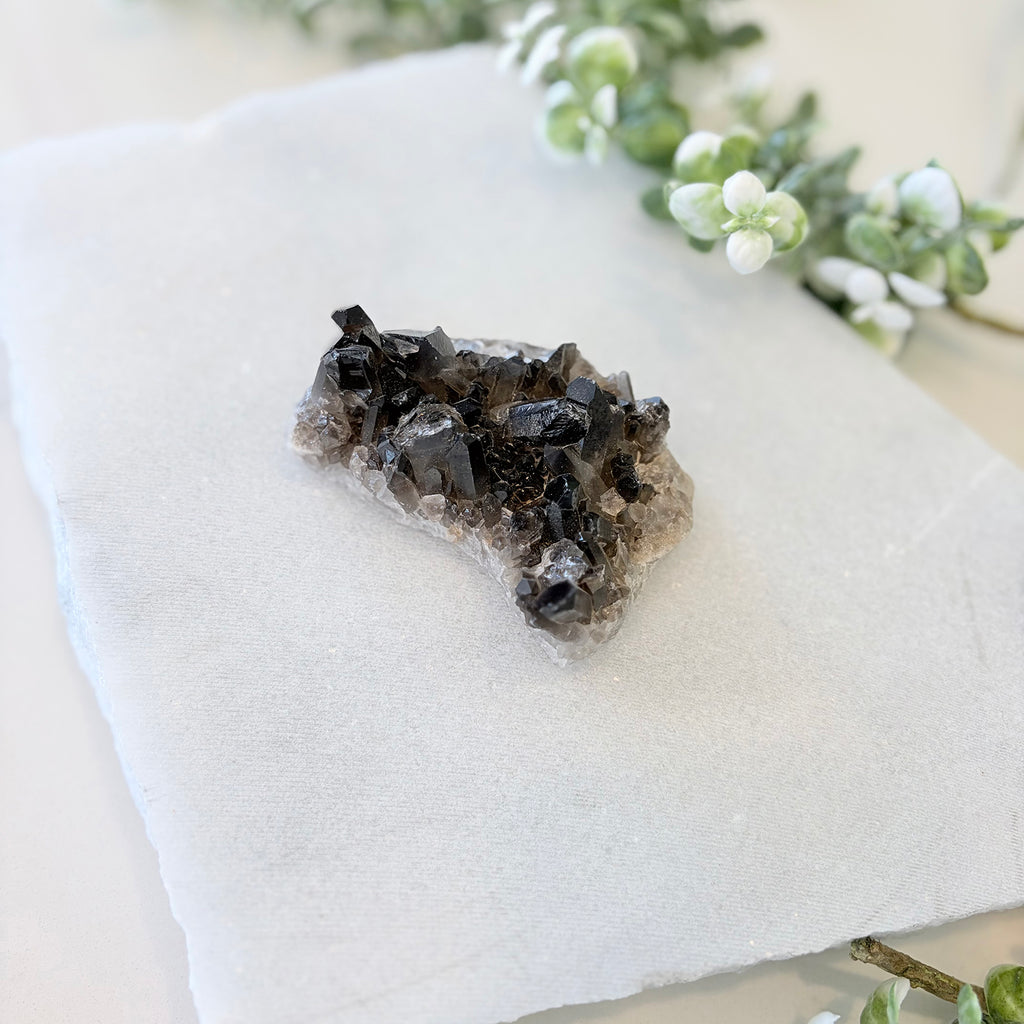 Smoky Quartz Cluster 004