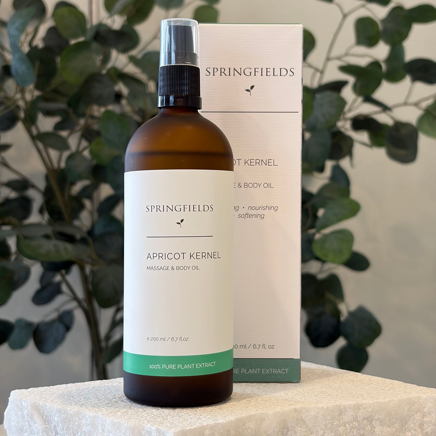 Springfields Apricot Kernel Massage & Body Oil 200ml