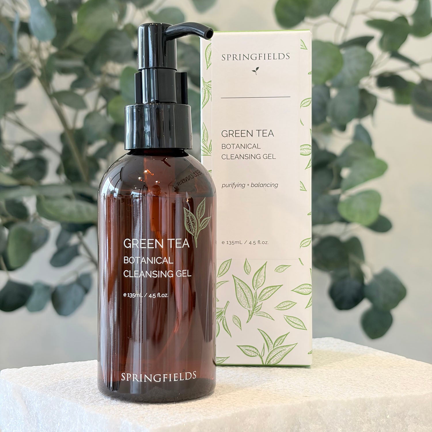 Springfields Green Tea Botanical Cleansing Gel 135ml