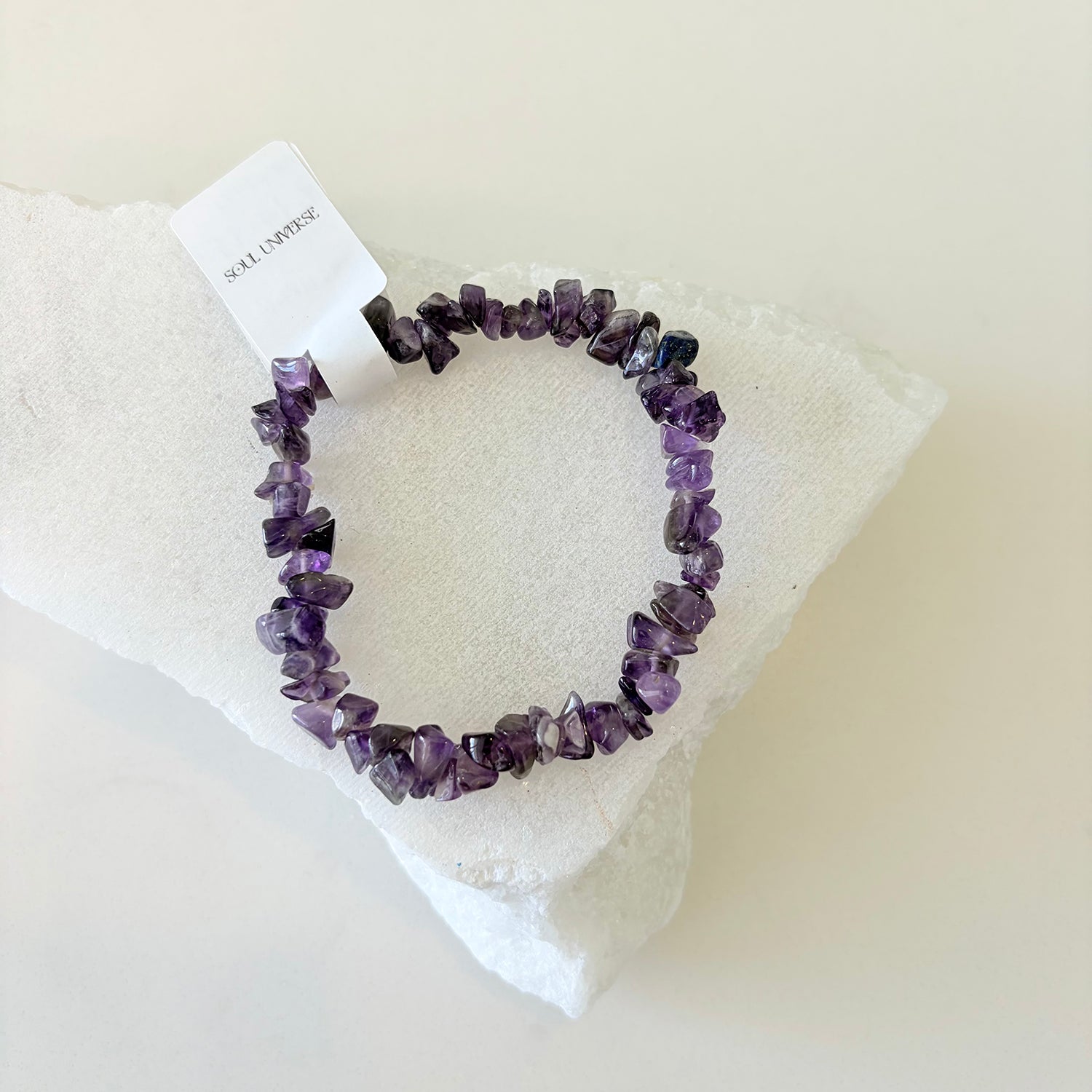 Amethyst Crystal Chip Bracelet