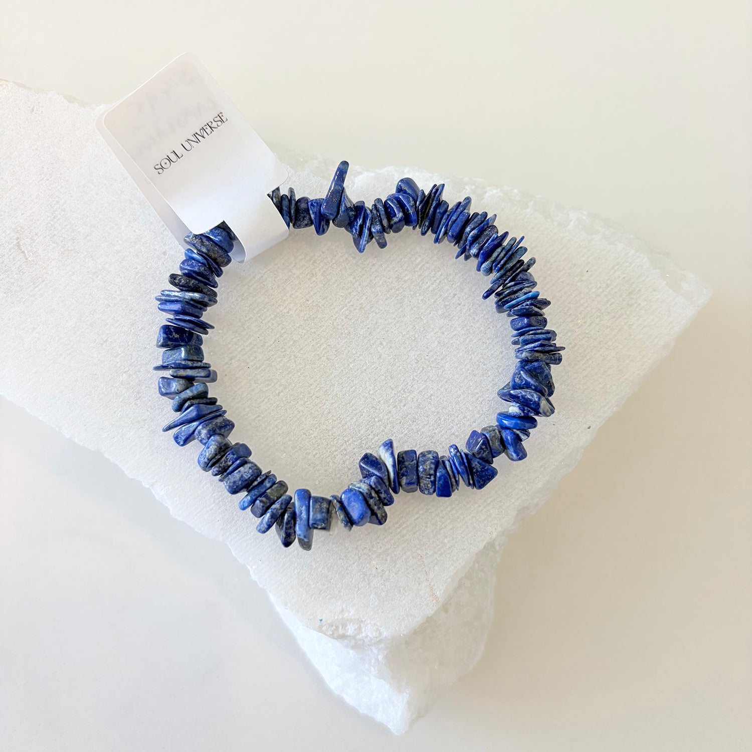 Lapis Lazuli Crystal Chip Bracelet