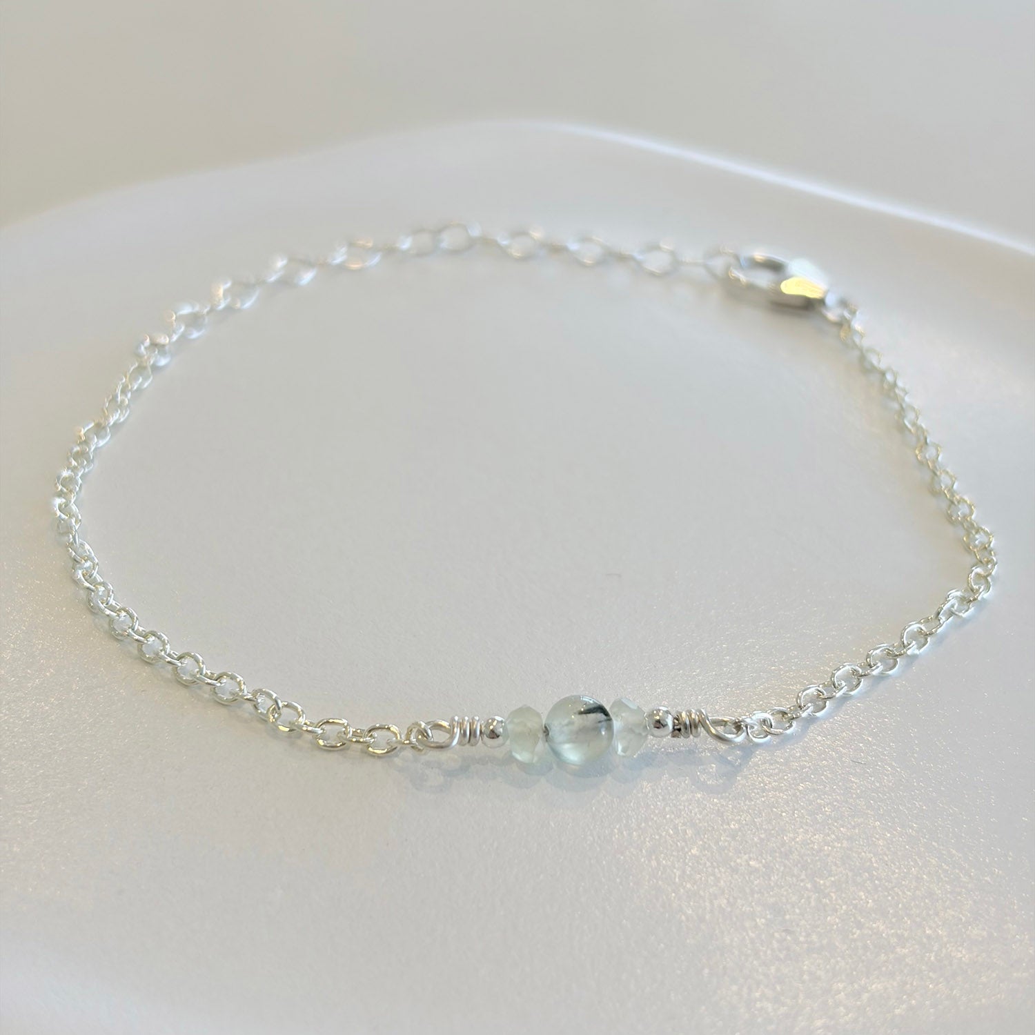 Prehnite Gemstone Bracelet