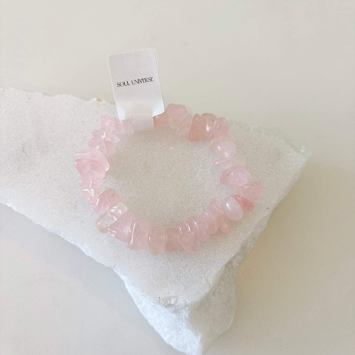Rose Quartz Polished Bracelet