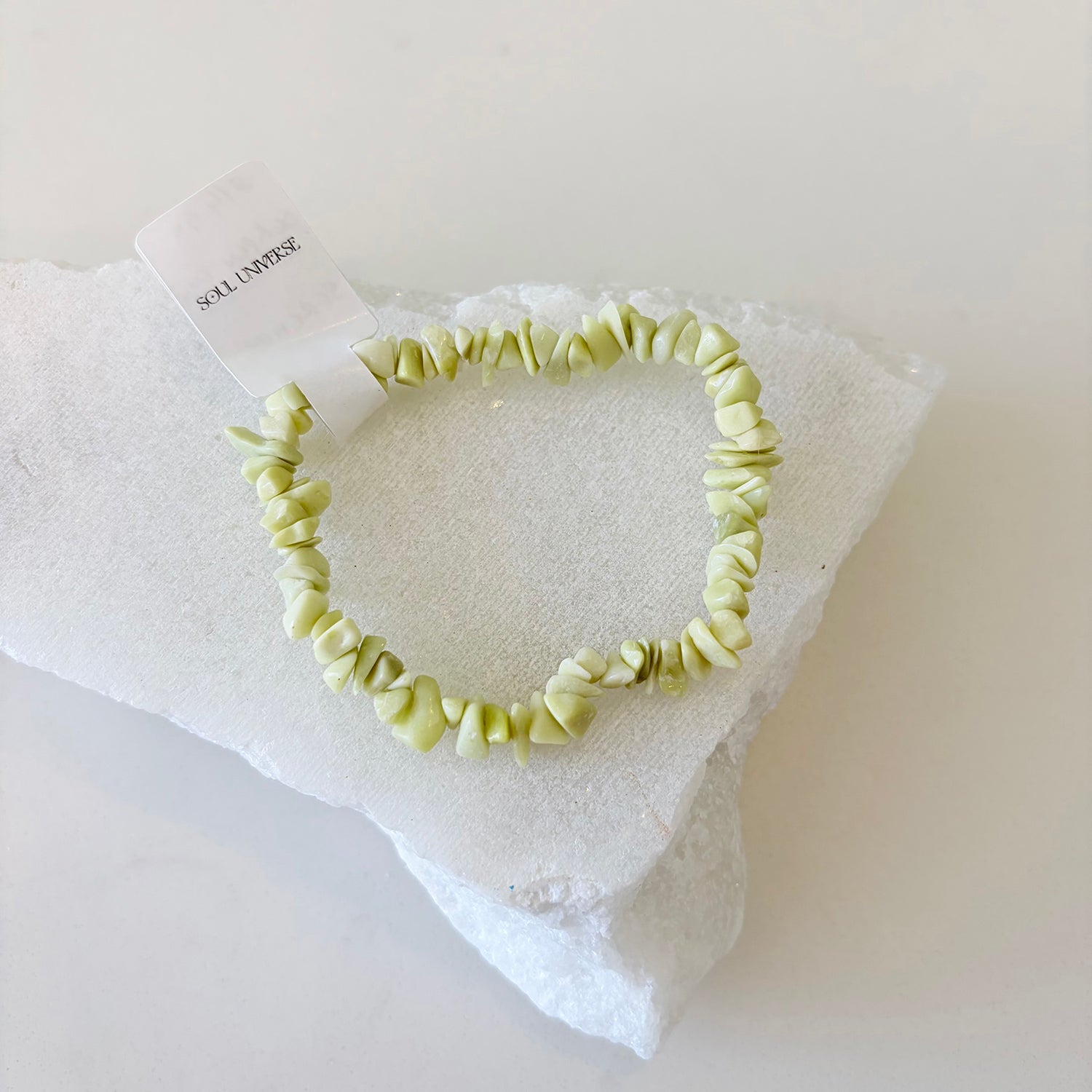 Serpentine Crystal Chip Bracelet