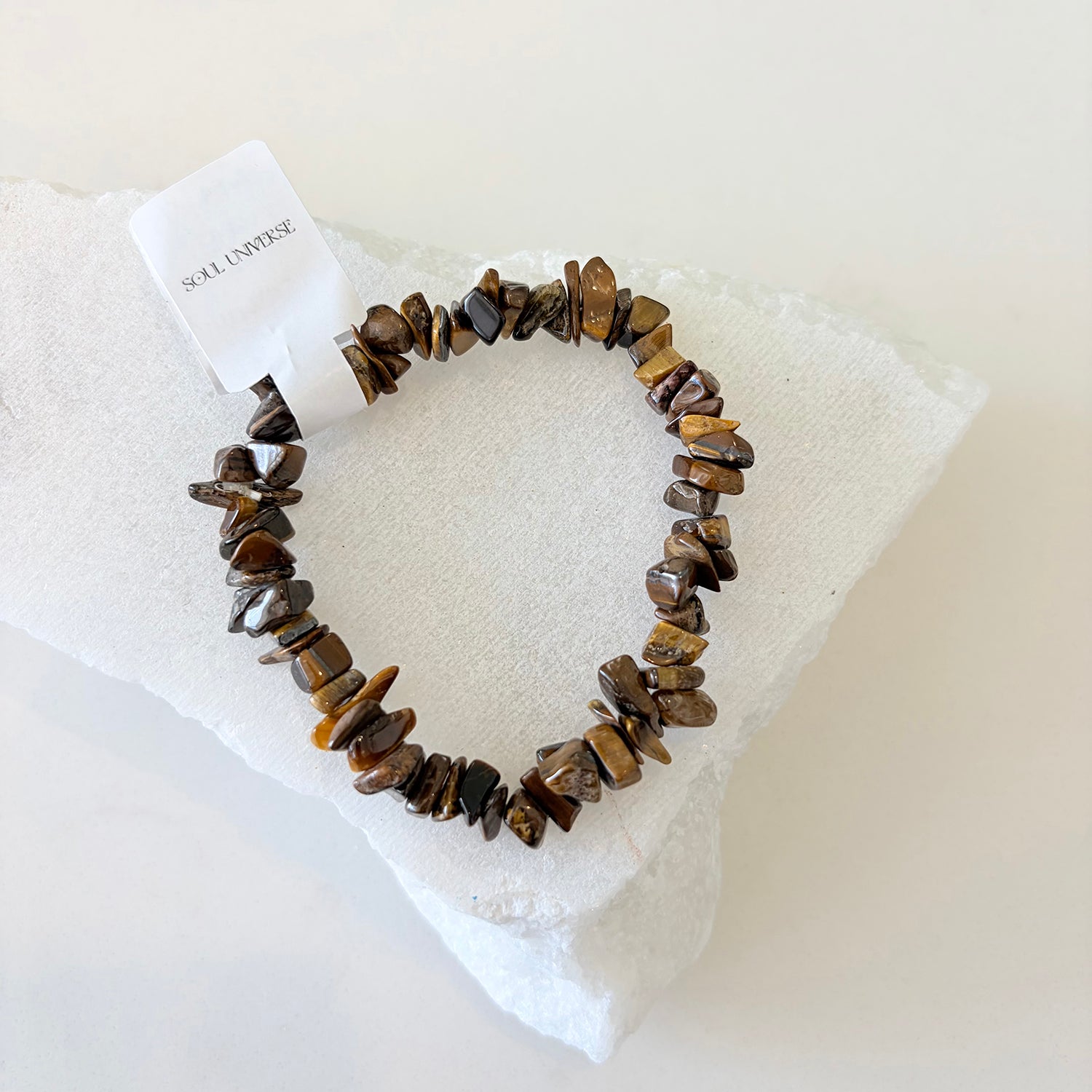 Tigers Eye Crystal Chip Bracelet